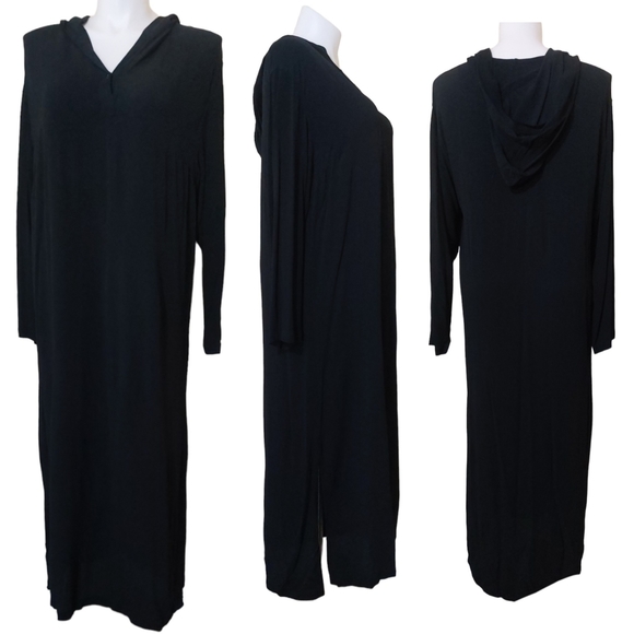 Chico's Dresses Vintage Chicos Design Solid Black Full Length